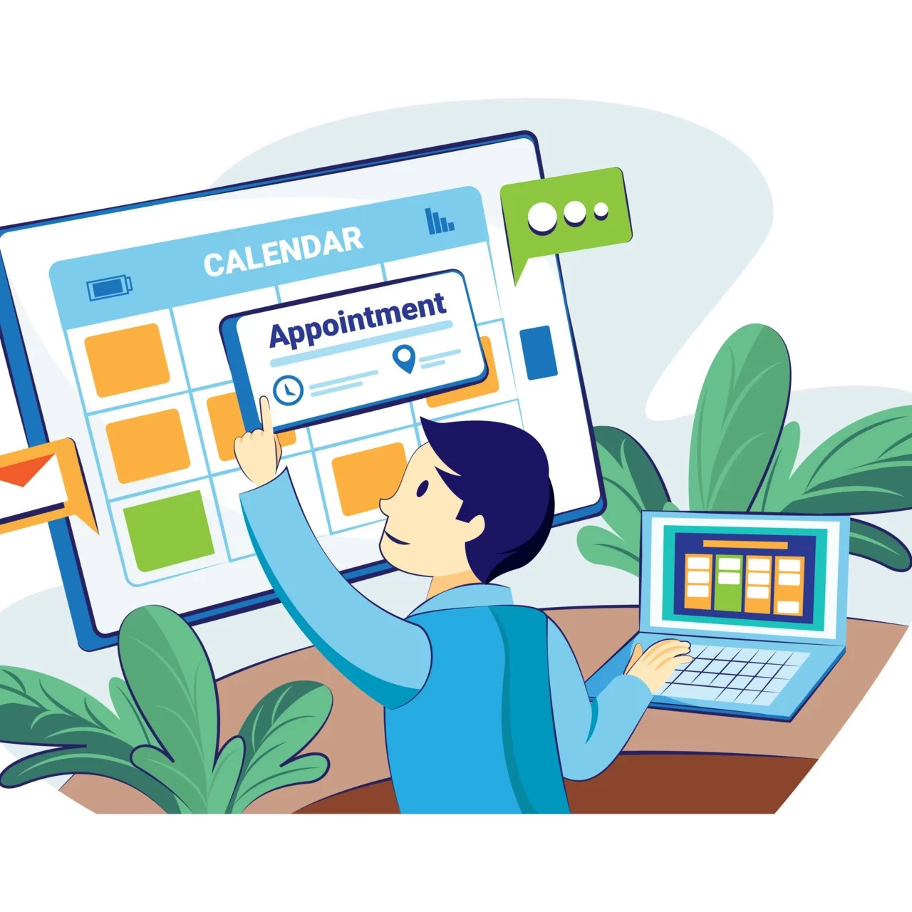 appointment-scheduling-illustration-concept-flat-illustration-isolated-on-white-background-vector